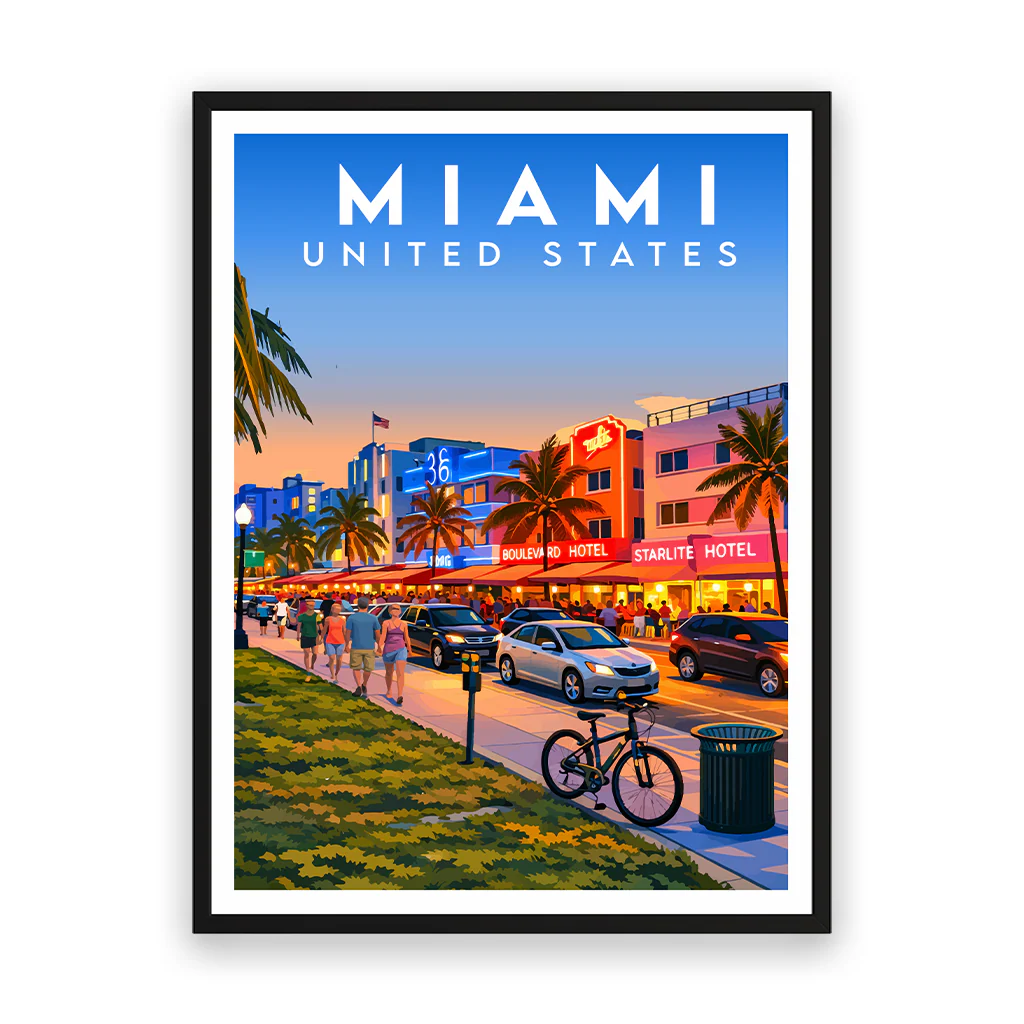 miami poster_rahmen_schwarz