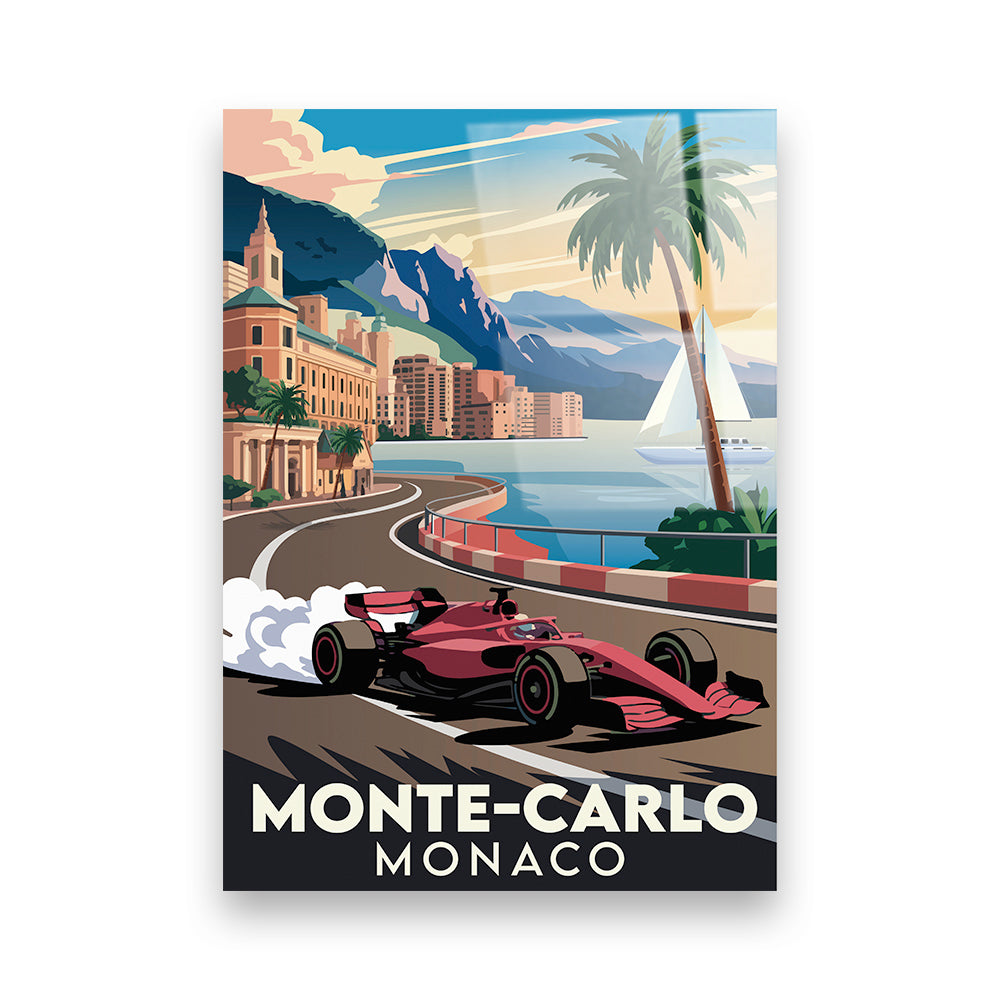 Monte Carlo Monaco Acryldruck