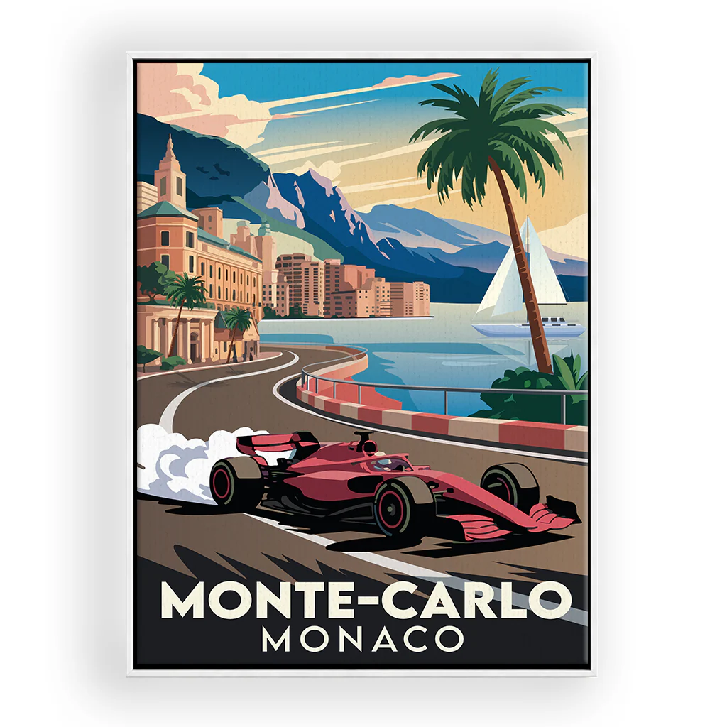 monaco leinwand_rahmen_weiss