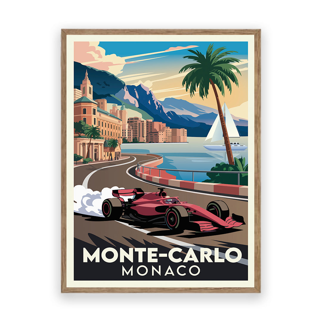 Monte Carlo Monaco Kunstdruck