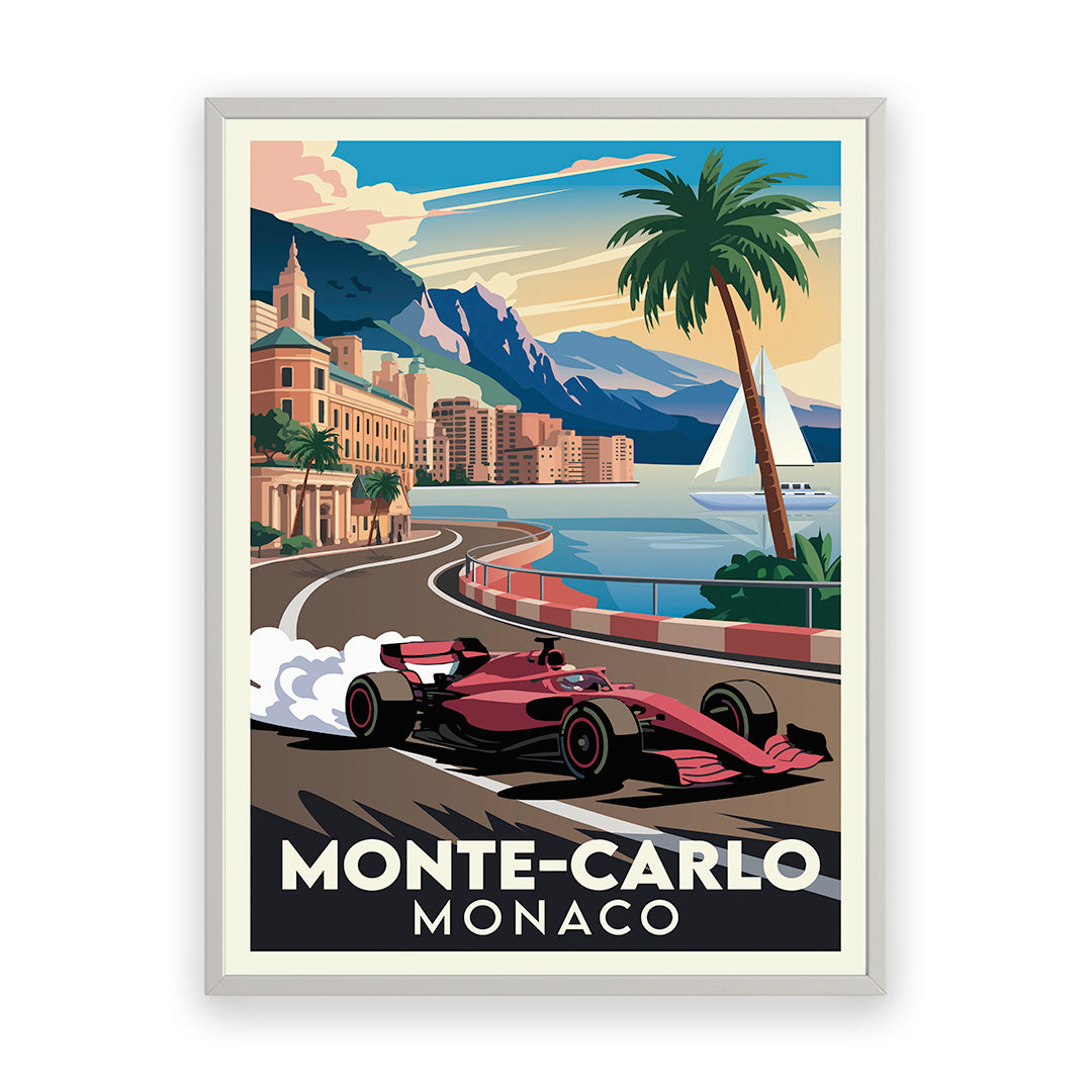 Monte Carlo Monaco Kunstdruck
