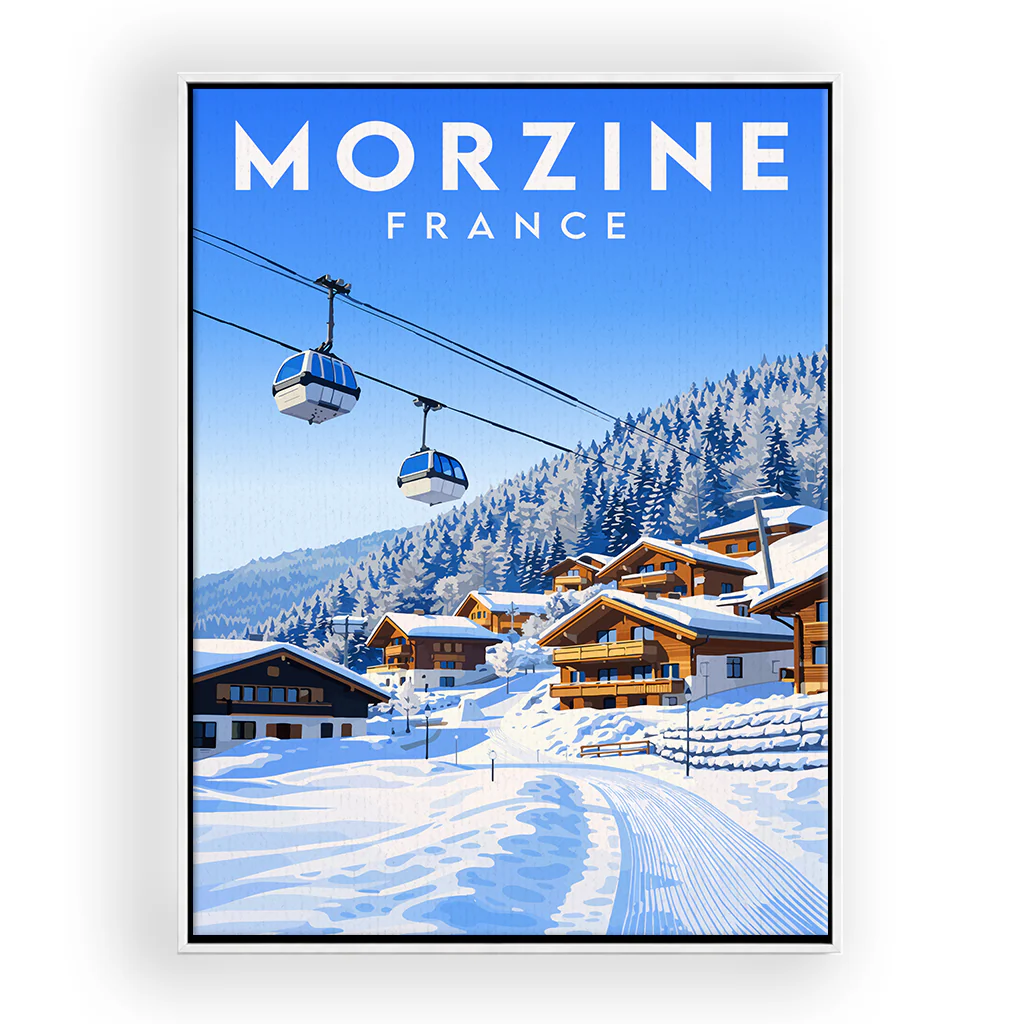 morzine leinwand_rahmen_weiss