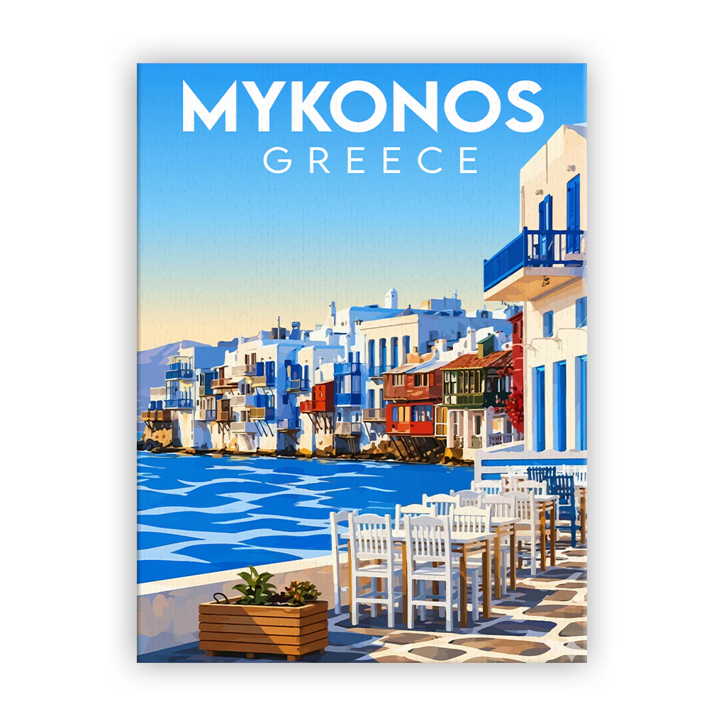 mykonos leinwand_ohnerahmen