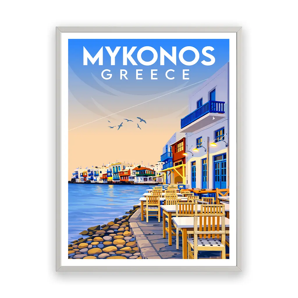 mykonos-02 poster_rahmen_weiss