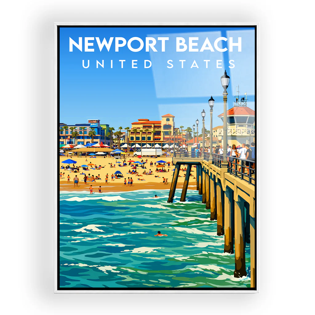 newport-beach acryl_rahmen_weiss