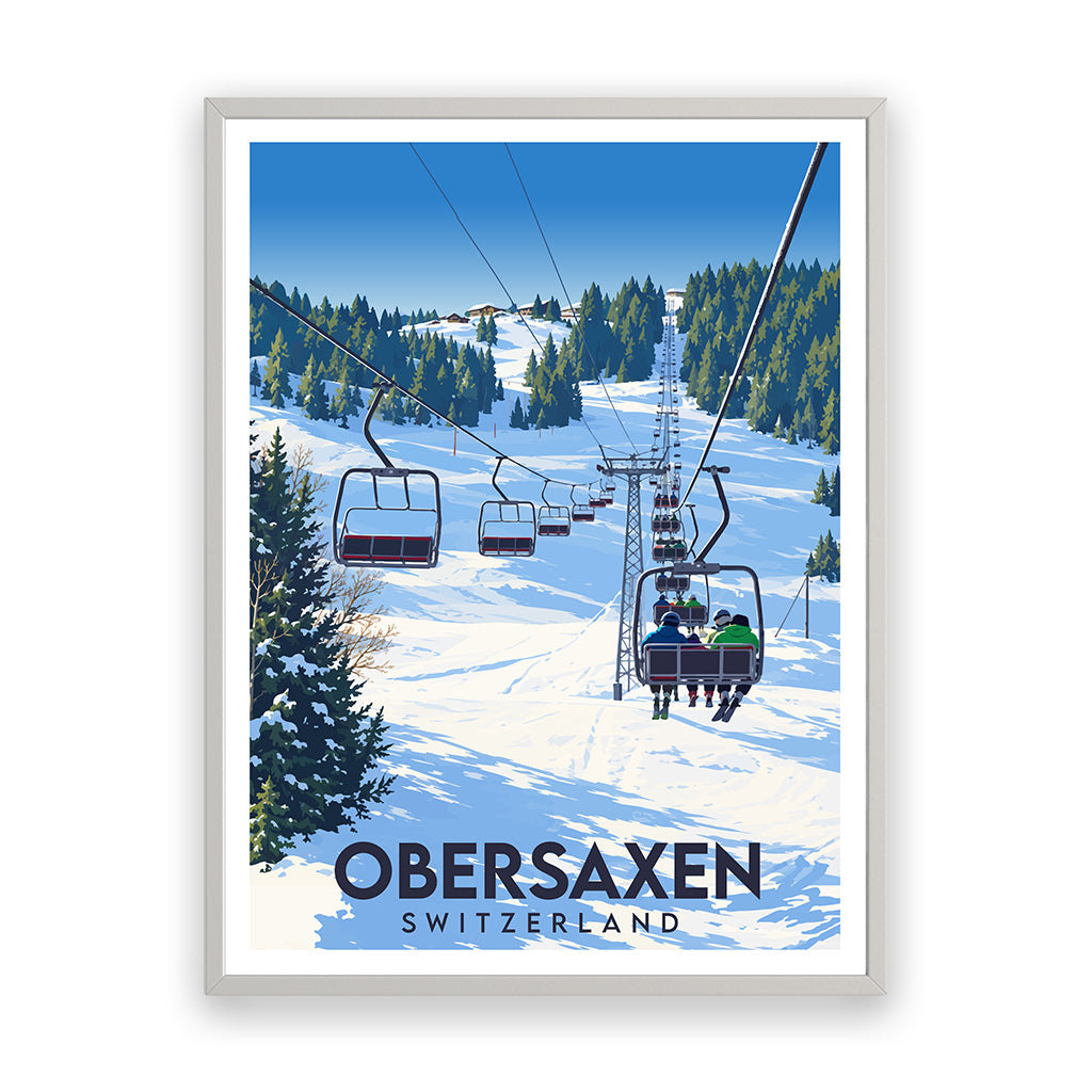 obersaxen poster_rahmen_weiss