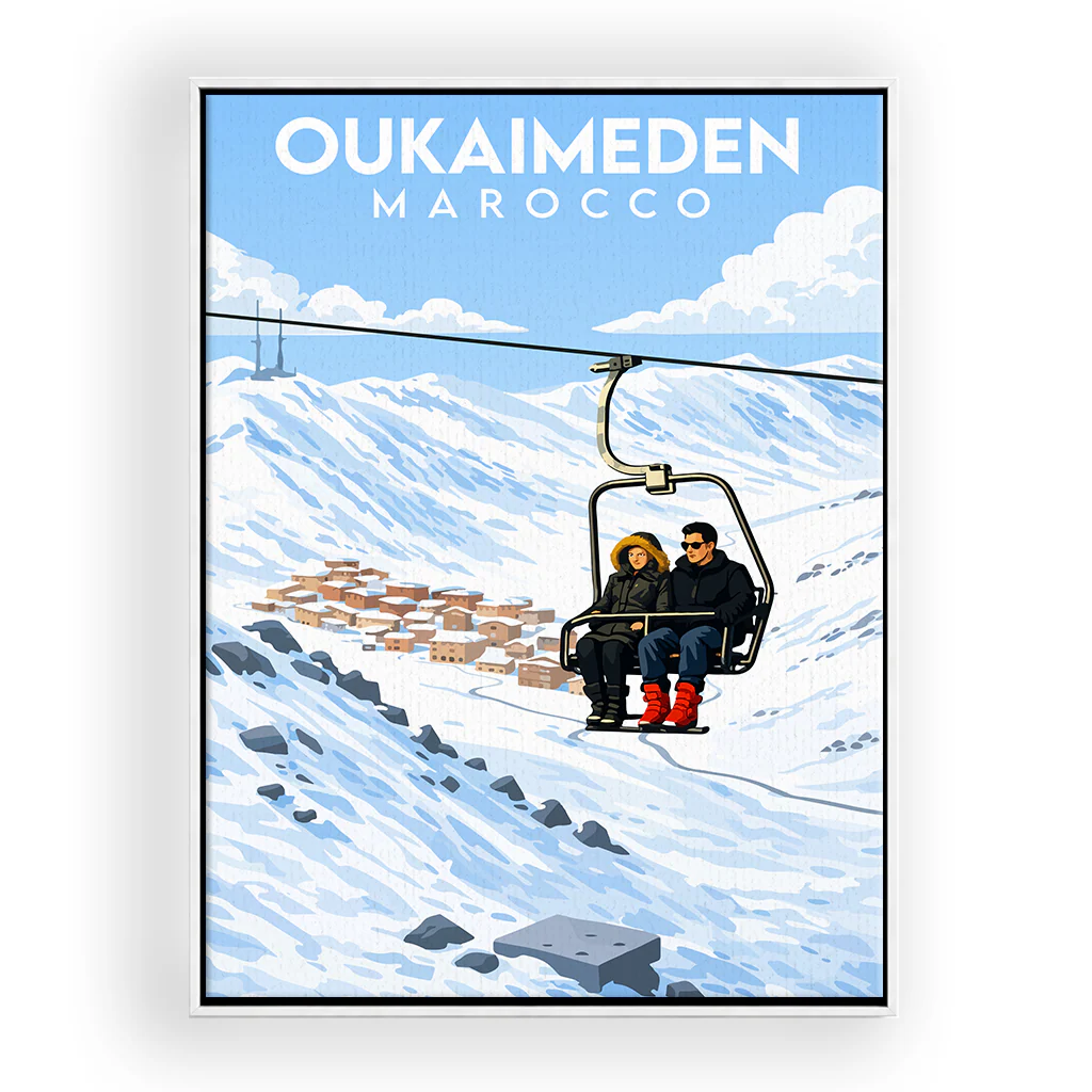 oukaimeden leinwand_rahmen_weiss