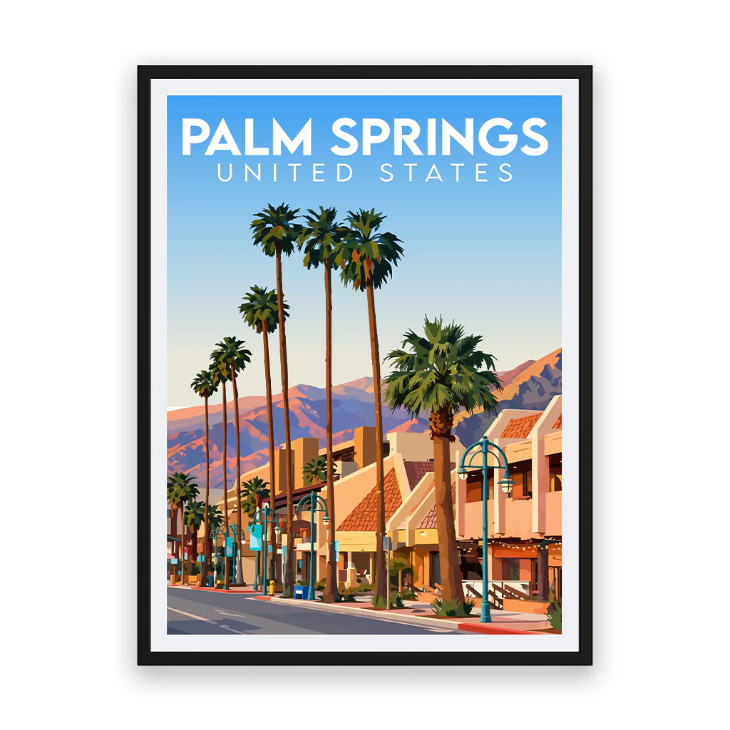 palm-springs poster_rahmen_schwarz