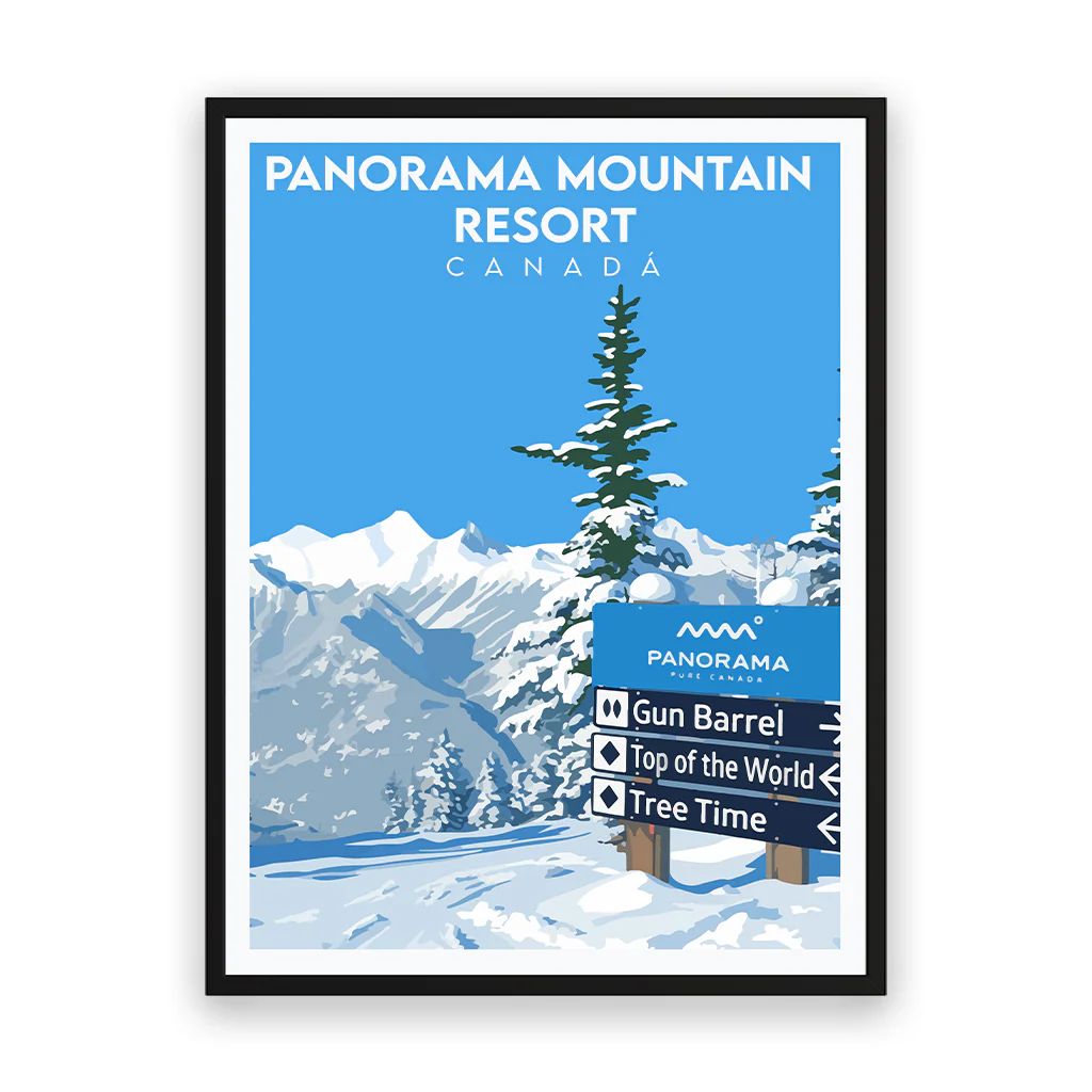 panorama-mountain poster_rahmen_schwarz