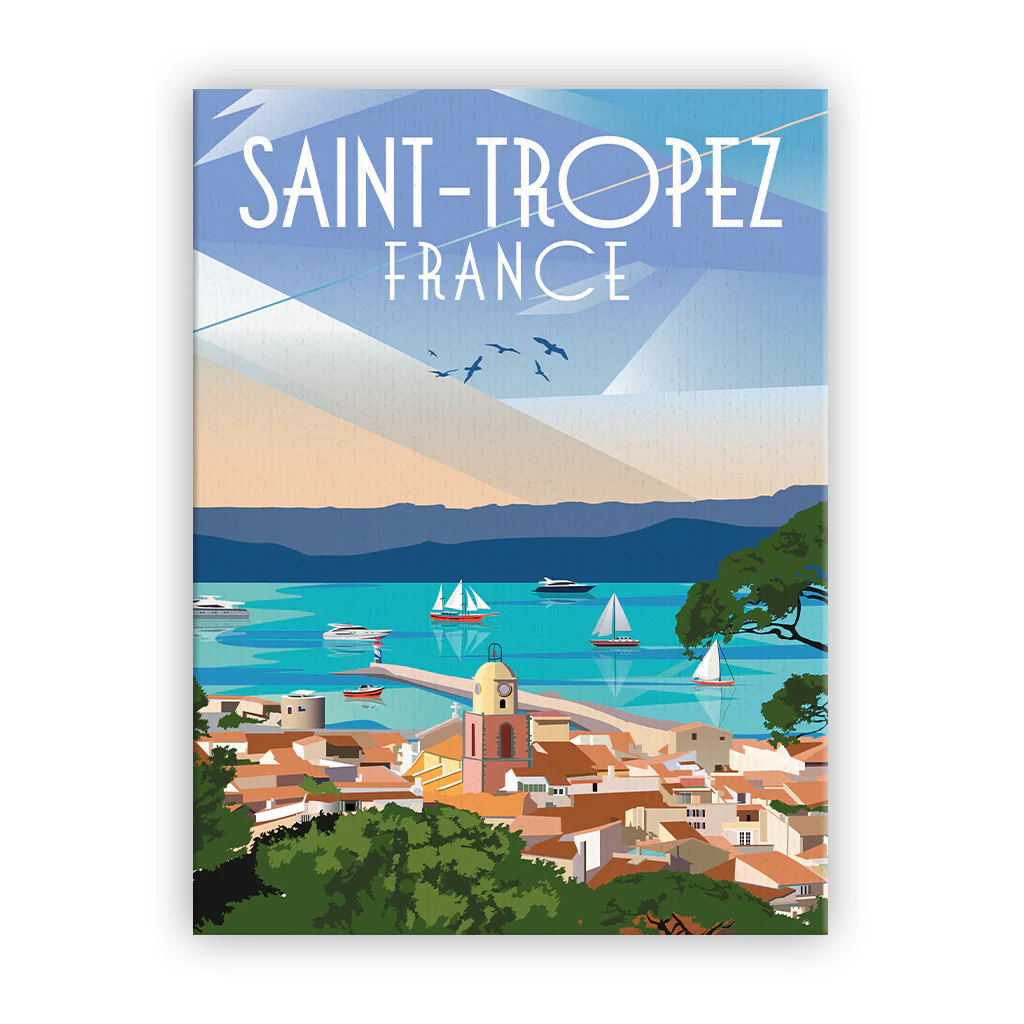 saint-tropez Leinwand ohne Rahmen