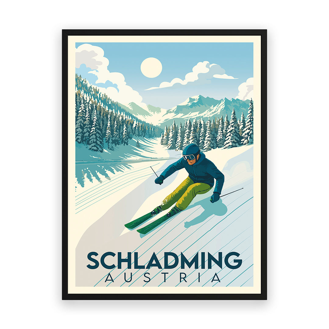 Schladming, Austria, art print