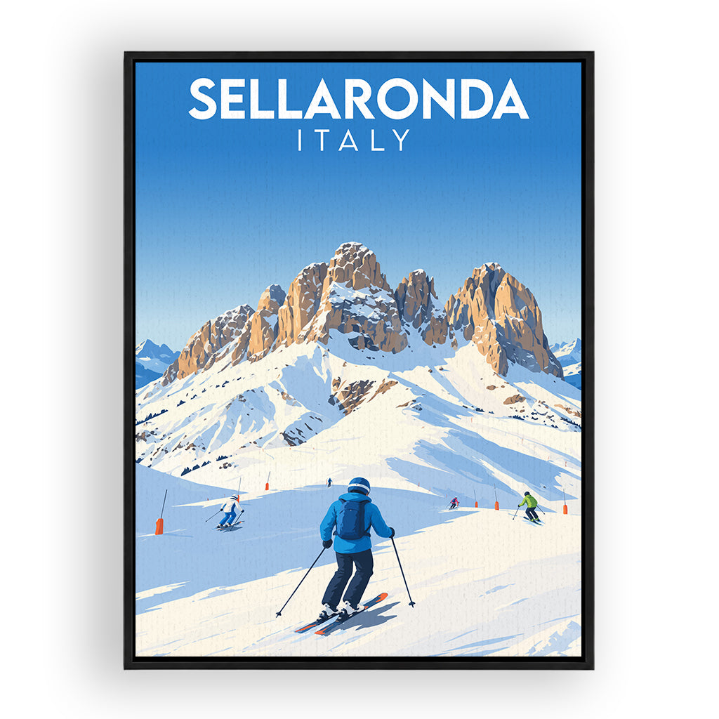sellaronda leinwand_rahmen_schwarz