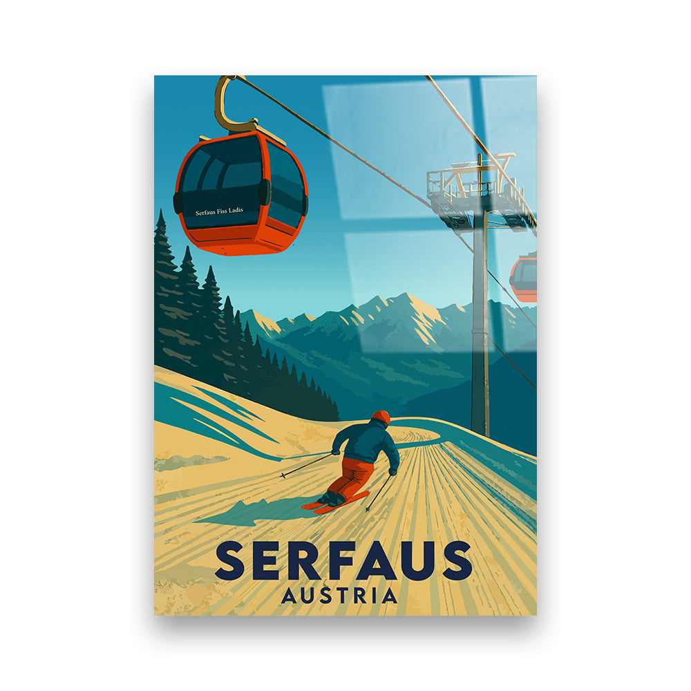 Serfaus Österreich Acryldruck