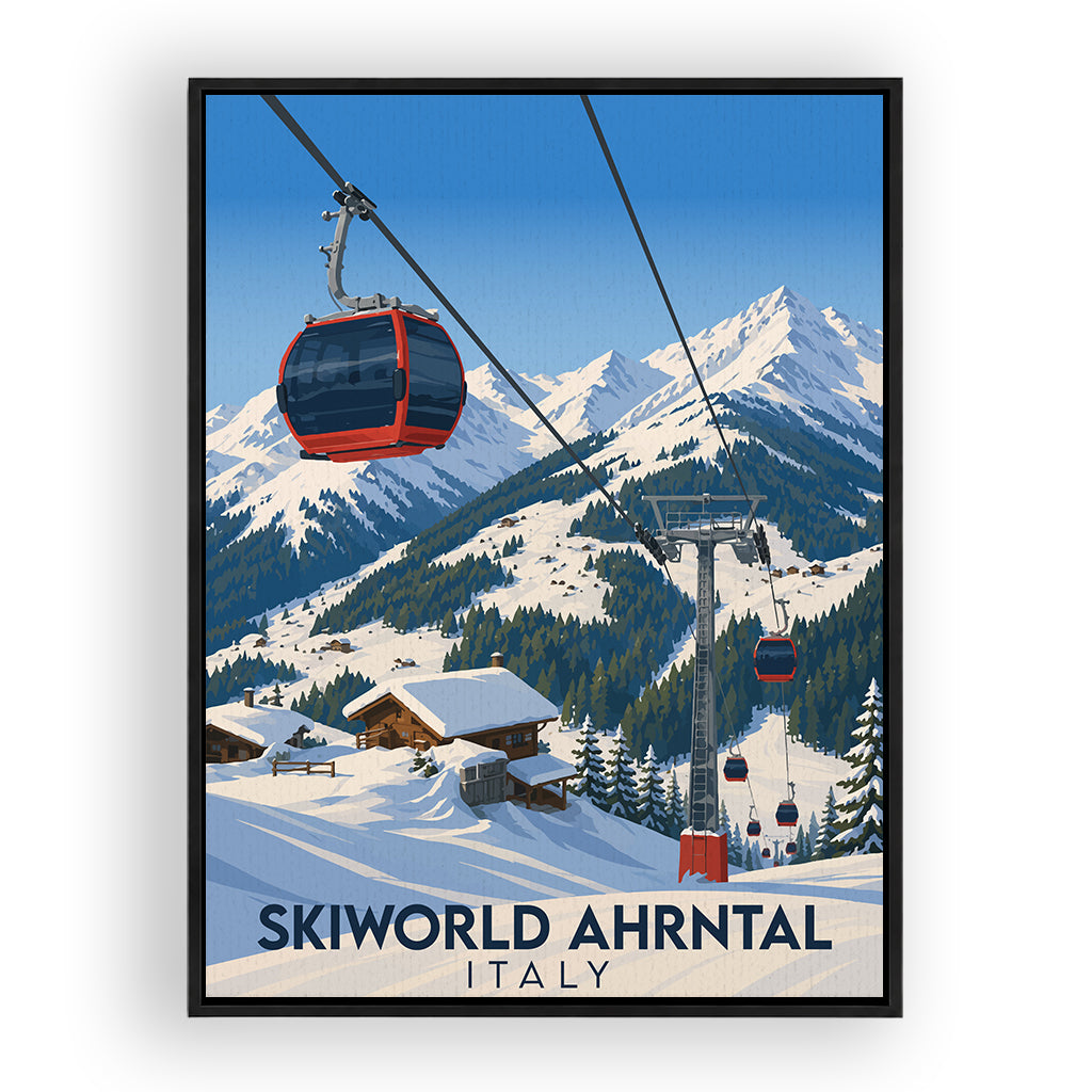 skiworld-ahrntal leinwand_rahmen_schwarz