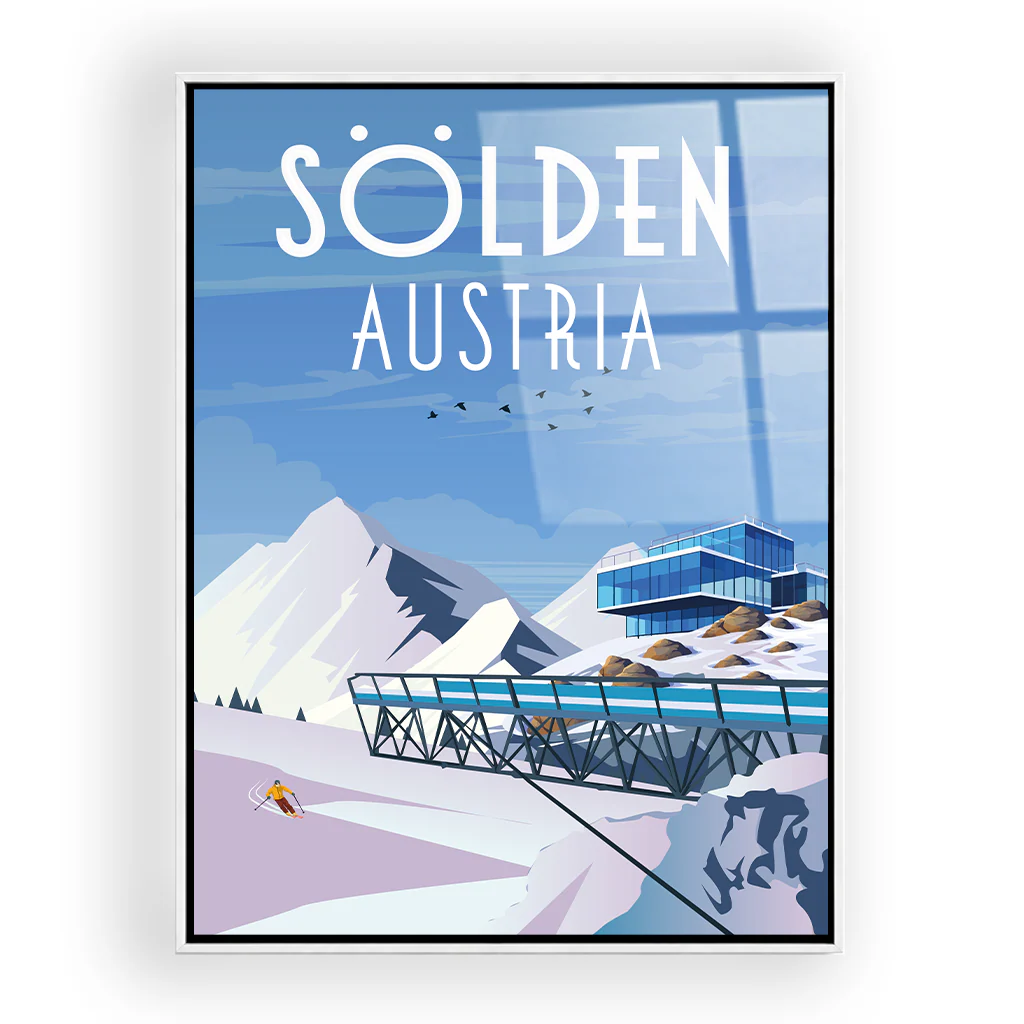 soelden Acryl Rahmen Weiss