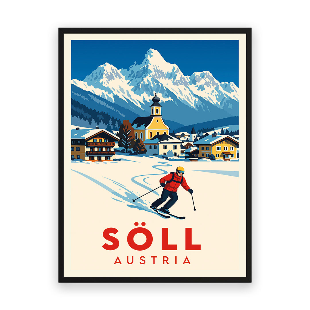 Söll Österreich Kunstdruck