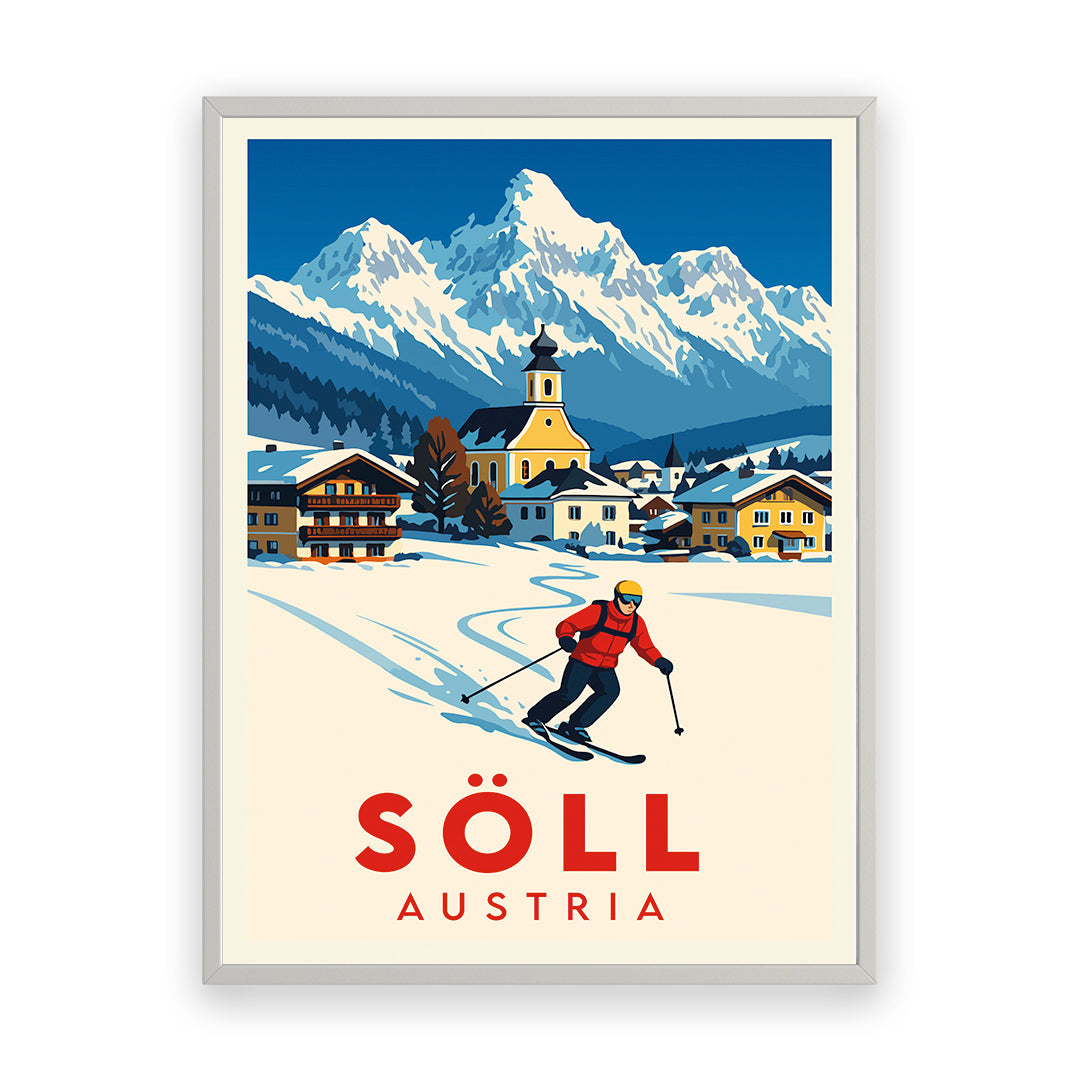 Söll Österreich Kunstdruck