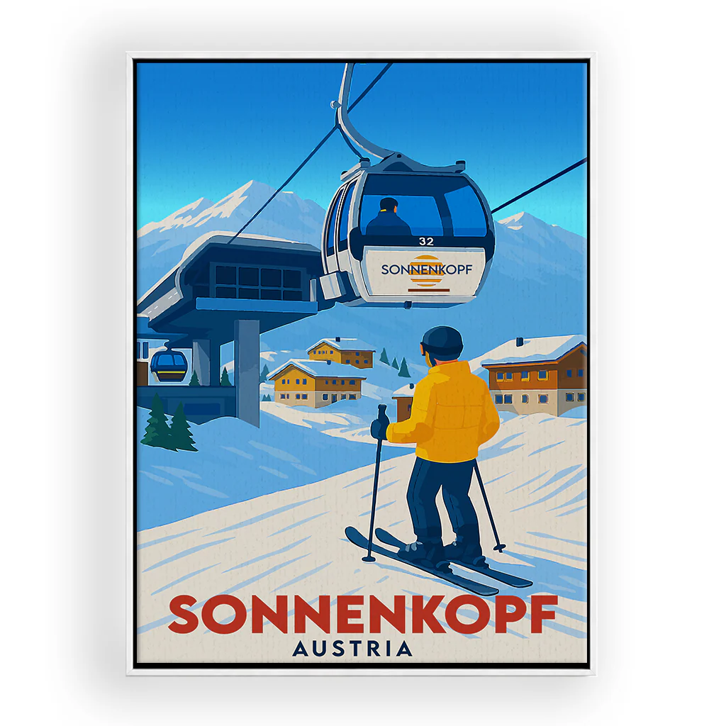 sonnenkopf leinwand_rahmen_weiss