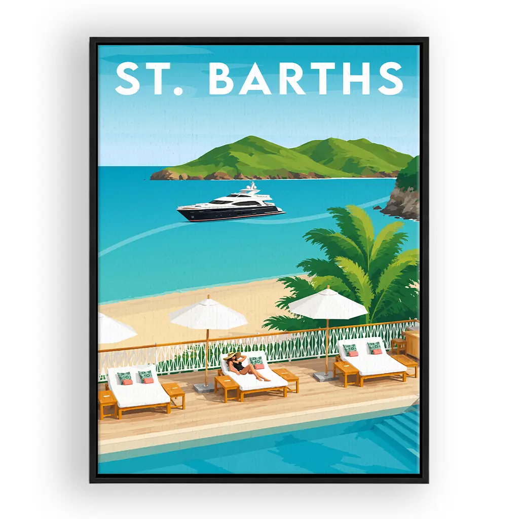 st-barth leinwand_rahmen_schwarz