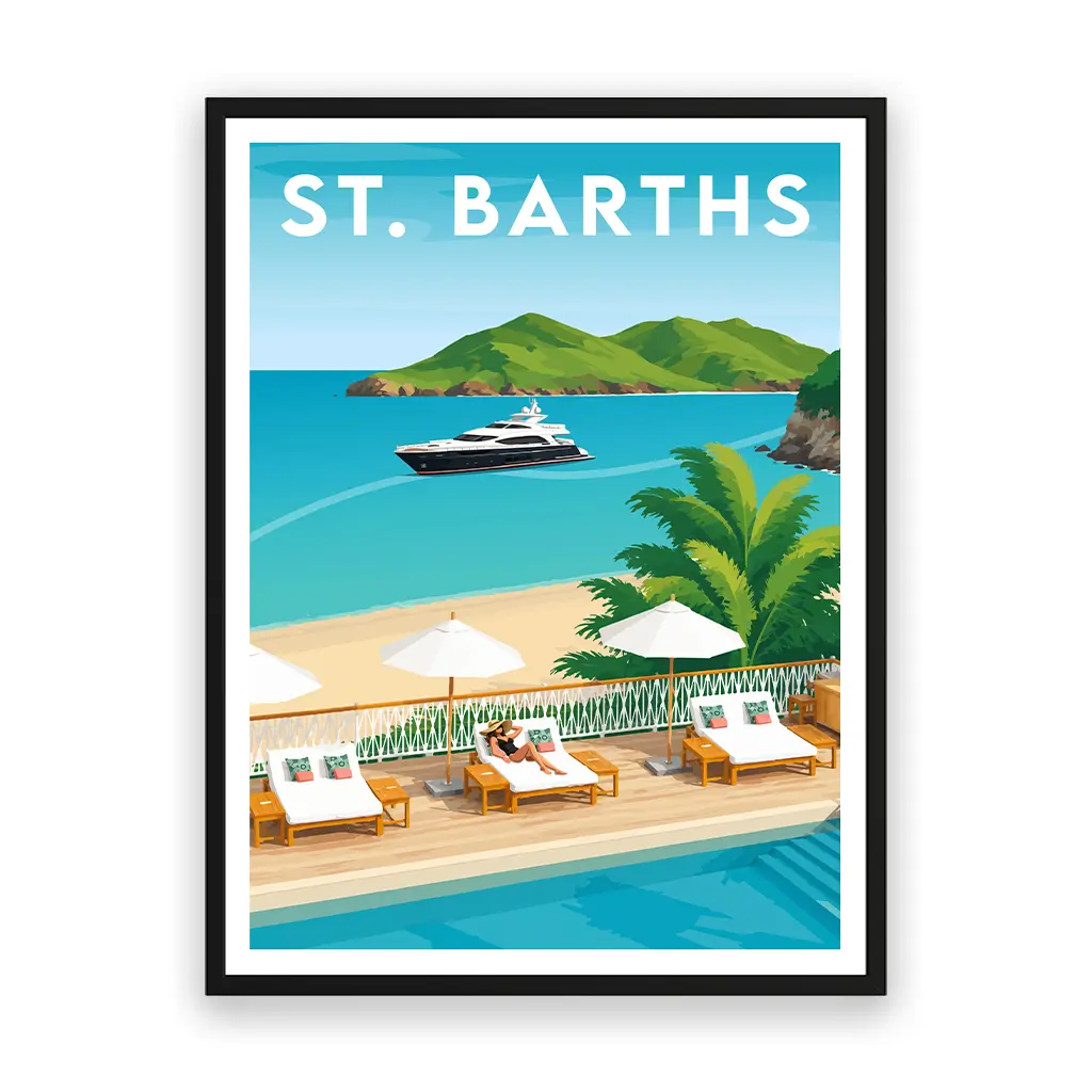st-barth poster_rahmen_schwarz