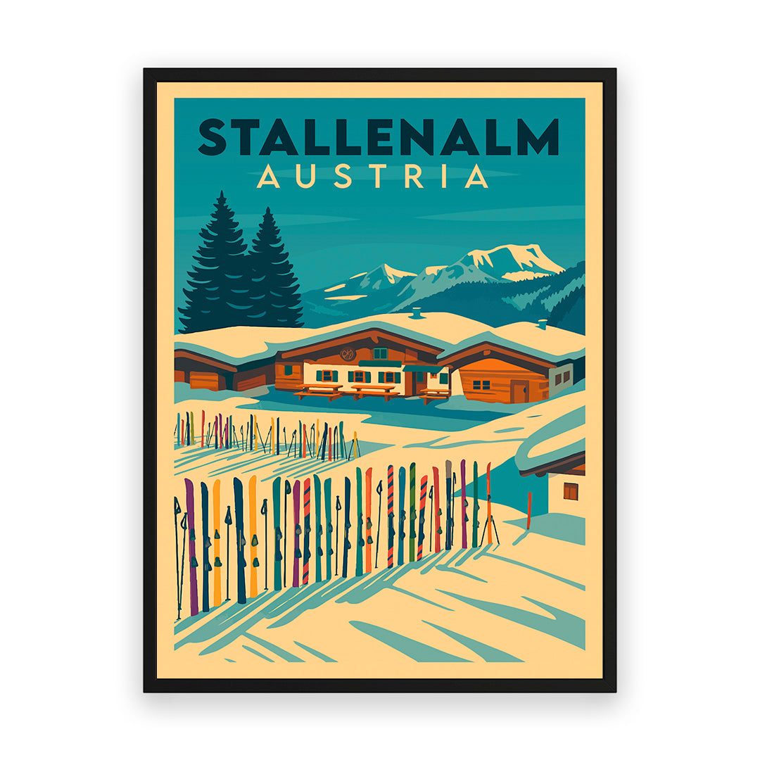Stallenalm Österreich Kunstdruck