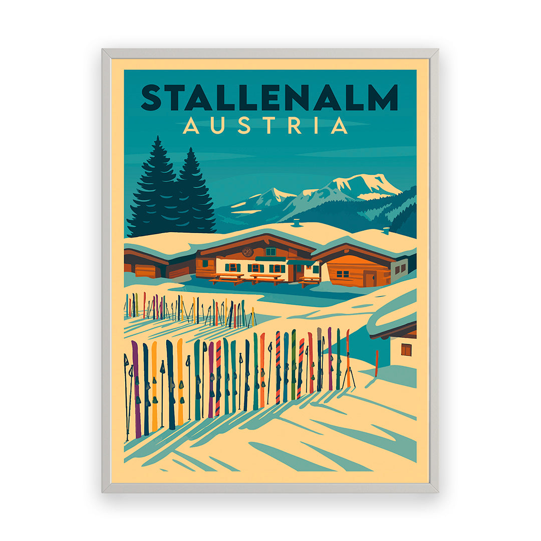 Stallenalm Österreich Kunstdruck