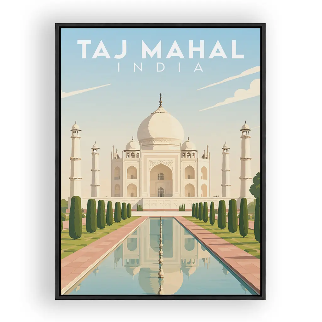taj-mahal alu_rahmen_schwarz