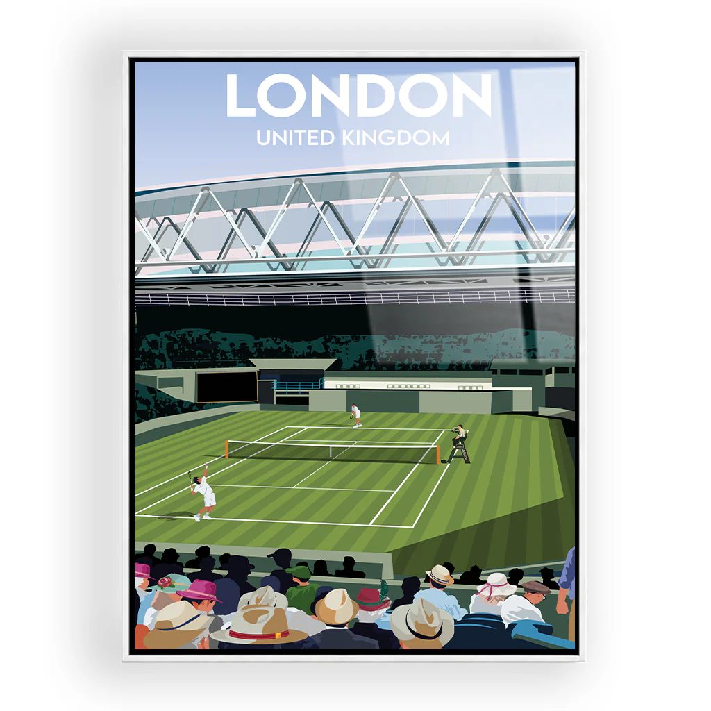 tennis-london acryl_rahmen_weiss