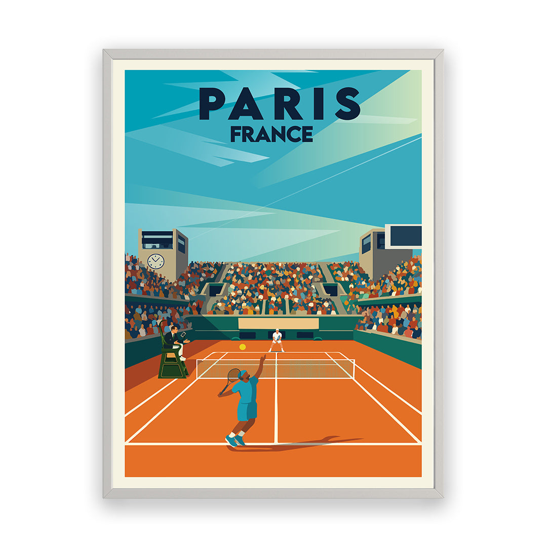 Tennis Paris France Art Print