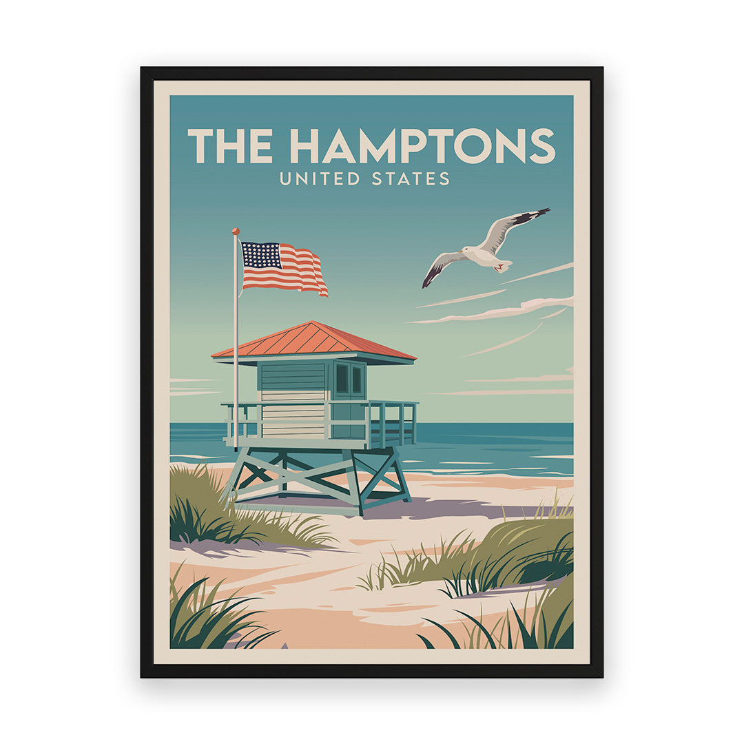 The Hamptons USA Kunstdruck