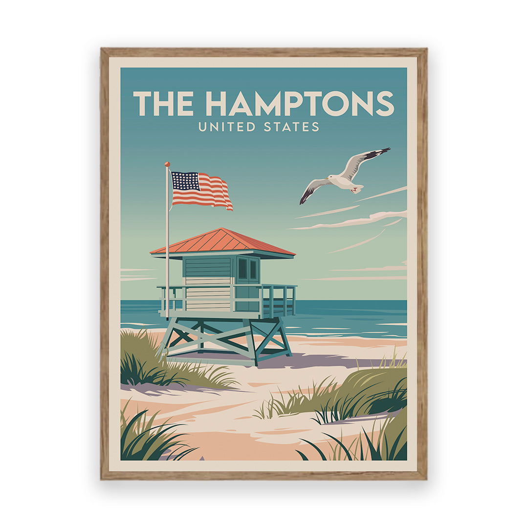 The Hamptons USA Kunstdruck