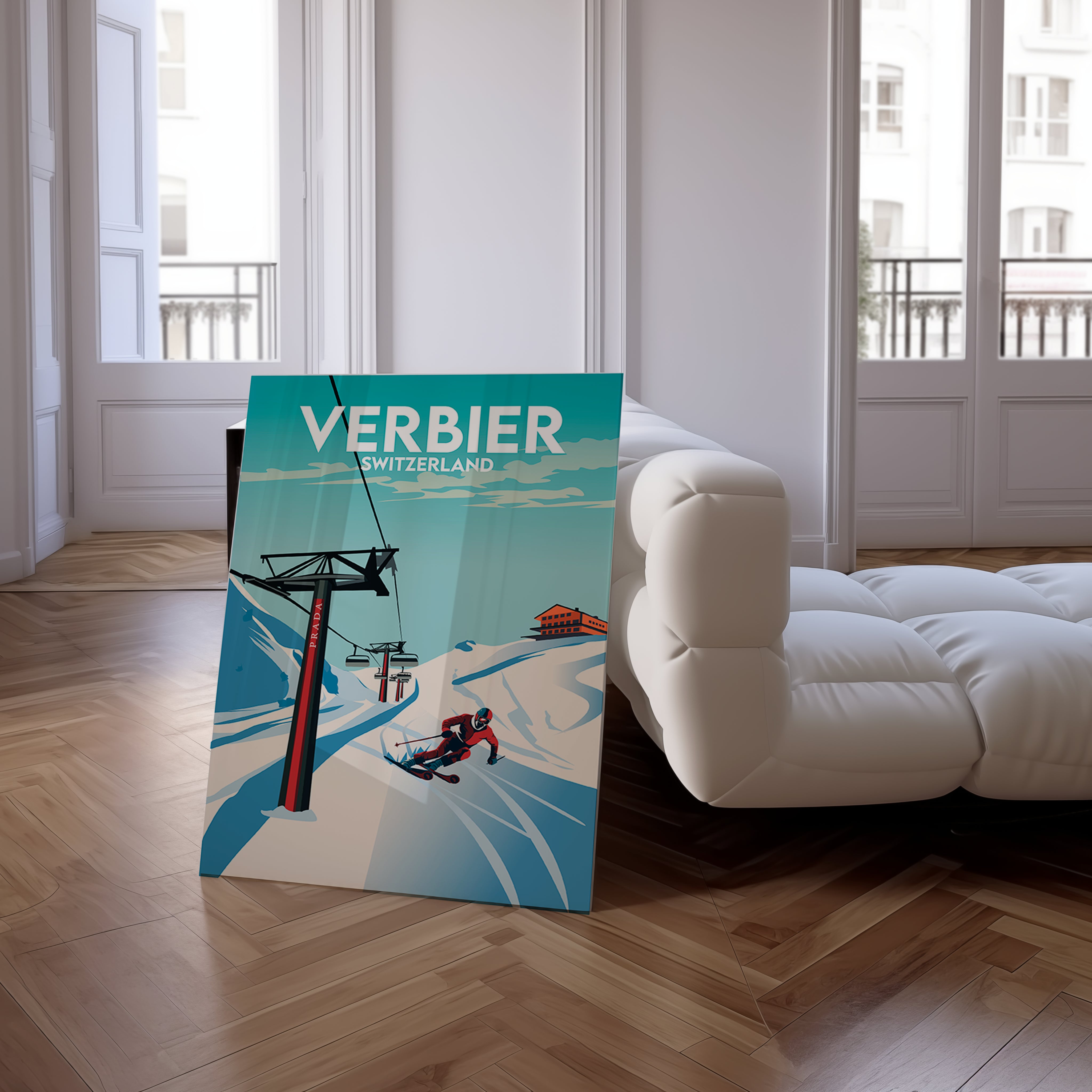 Verbier Schweiz Acryldruck