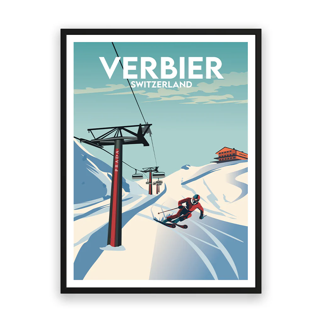verbier Poster Rahmen Schwarz