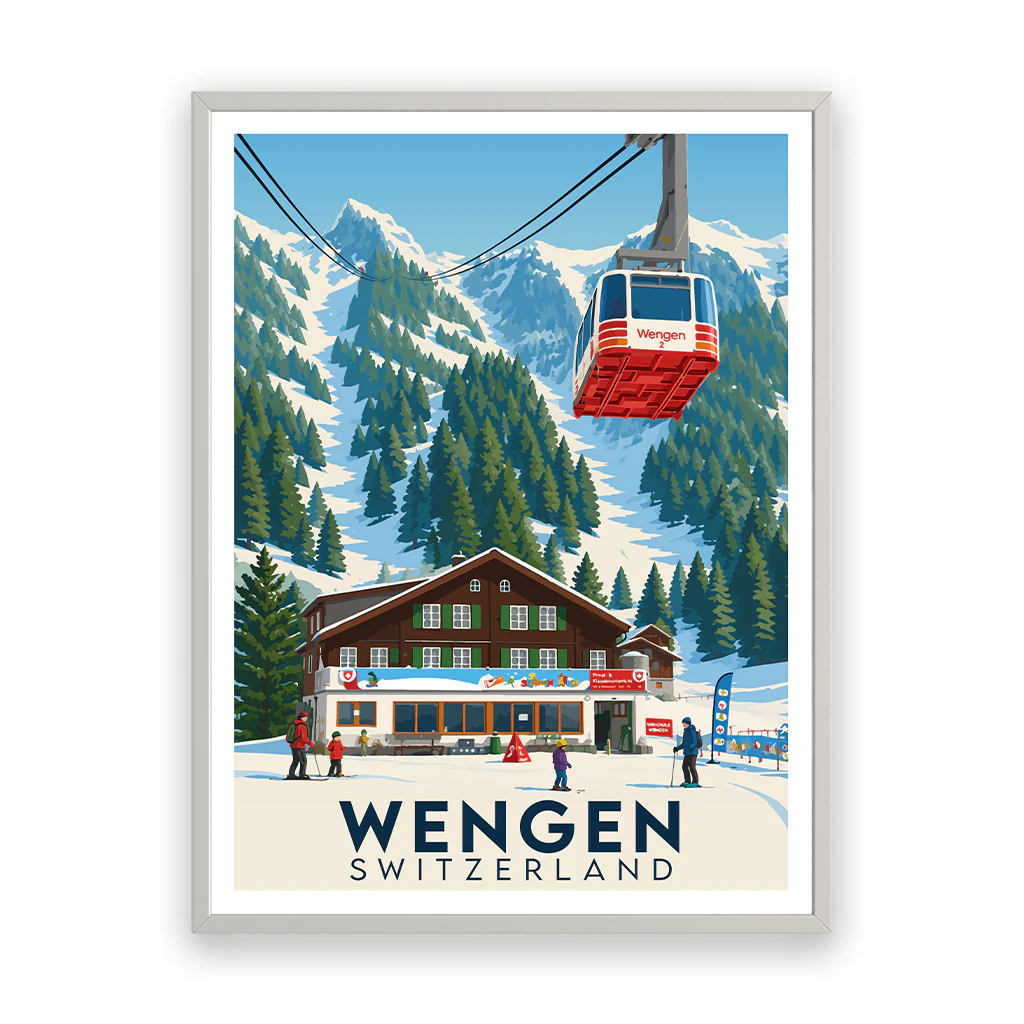 wengen poster_rahmen_weiss