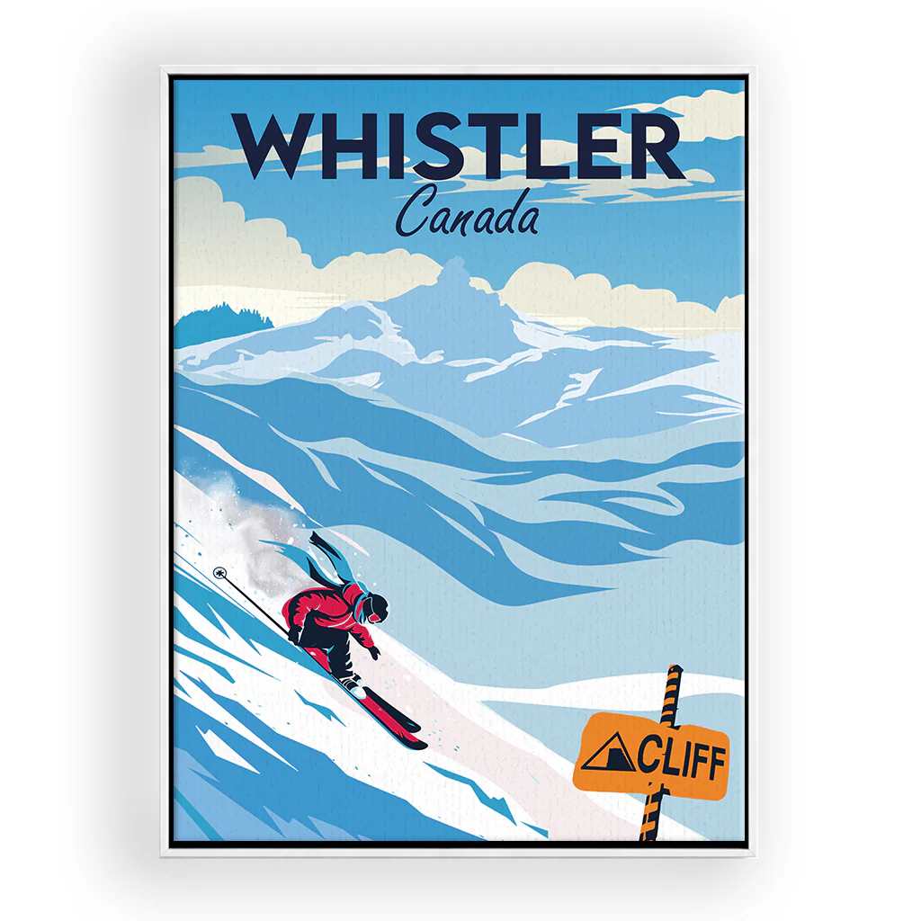 whistler Leinwand Rahmen Weiss