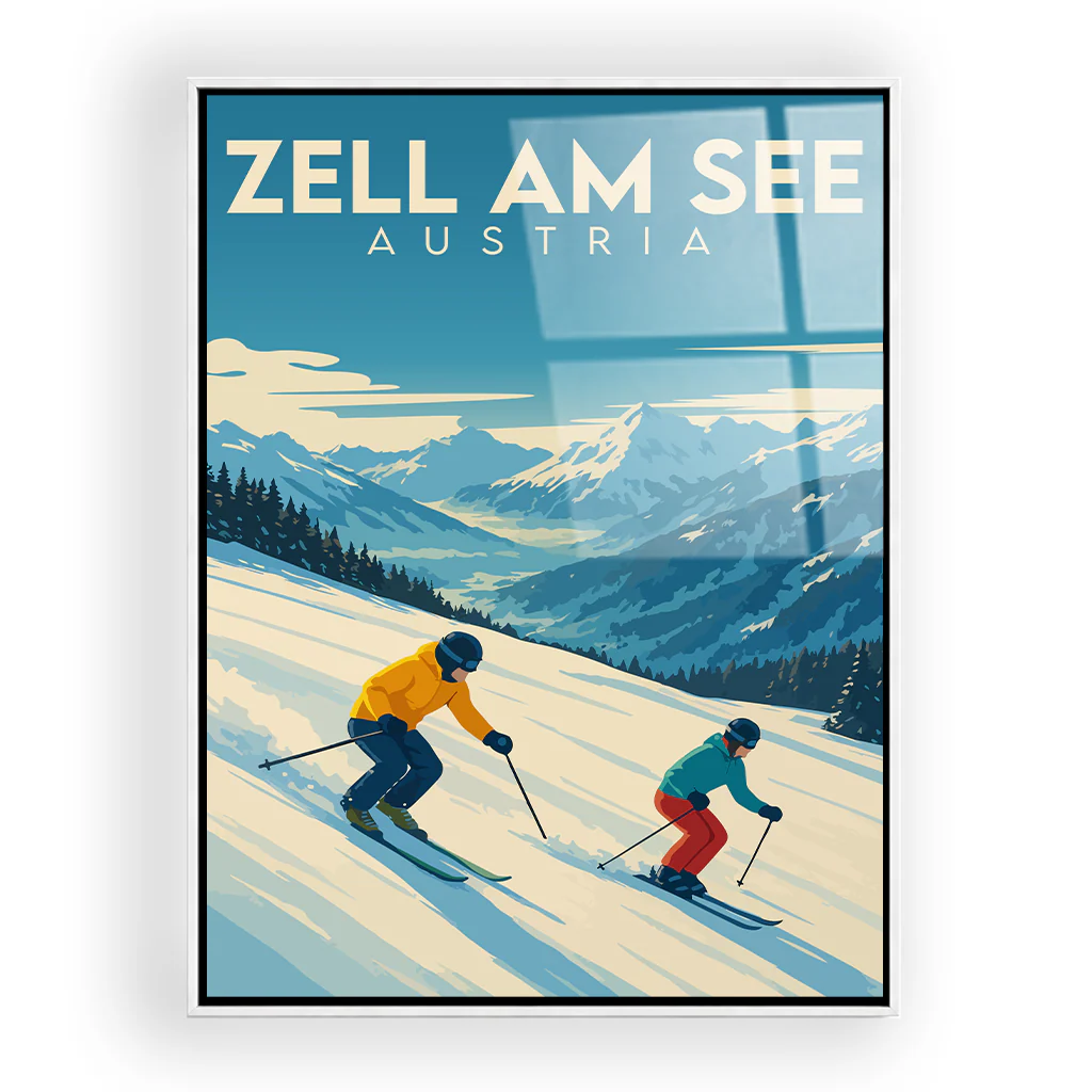 zell-am-see acryl_rahmen_weiss