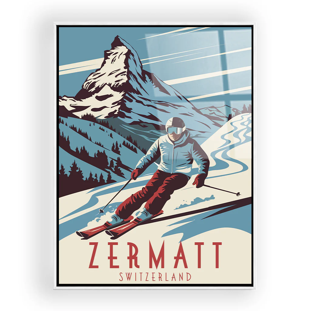 zermatt acryl_rahmen_weiss