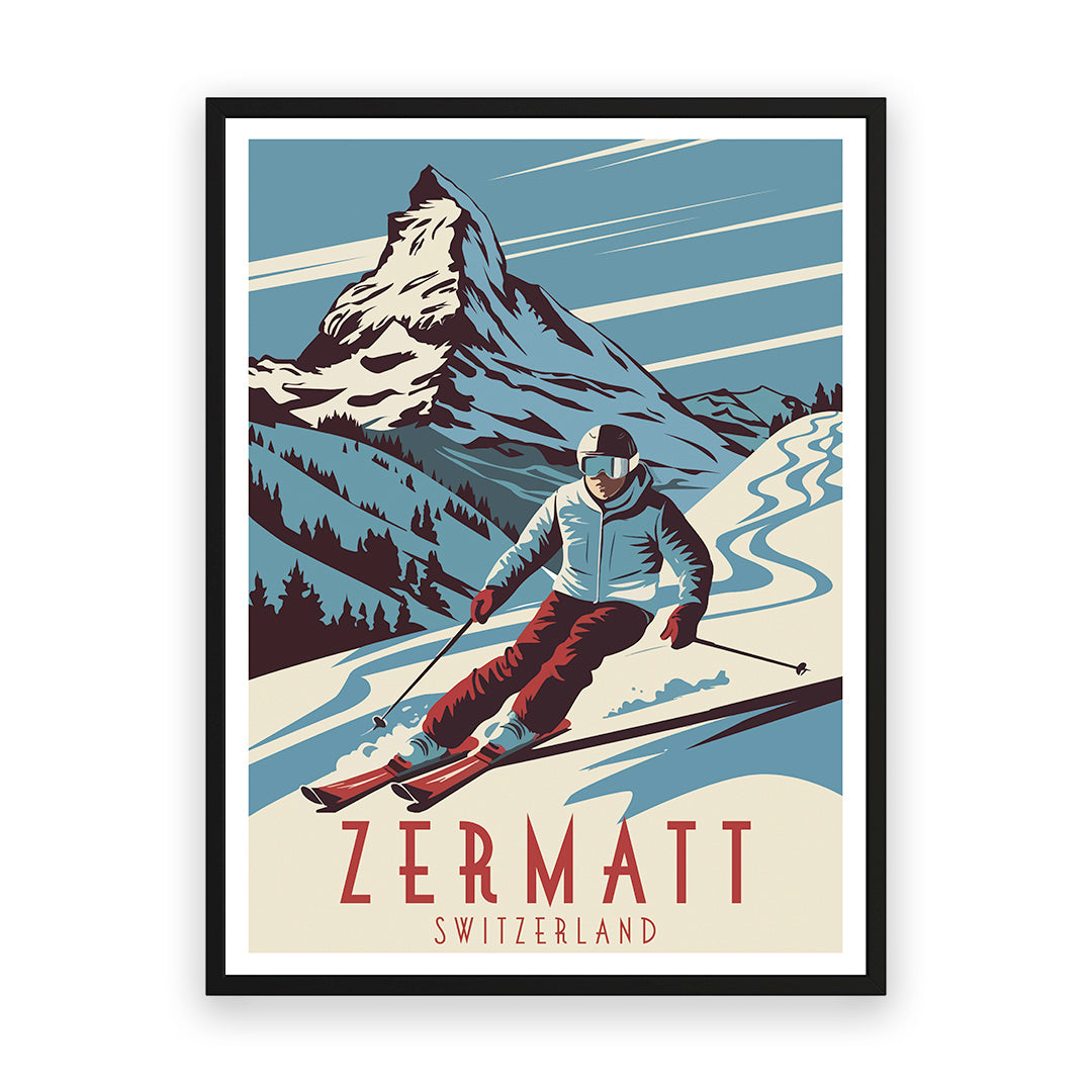 Zermatt Schweiz Kunstdruck
