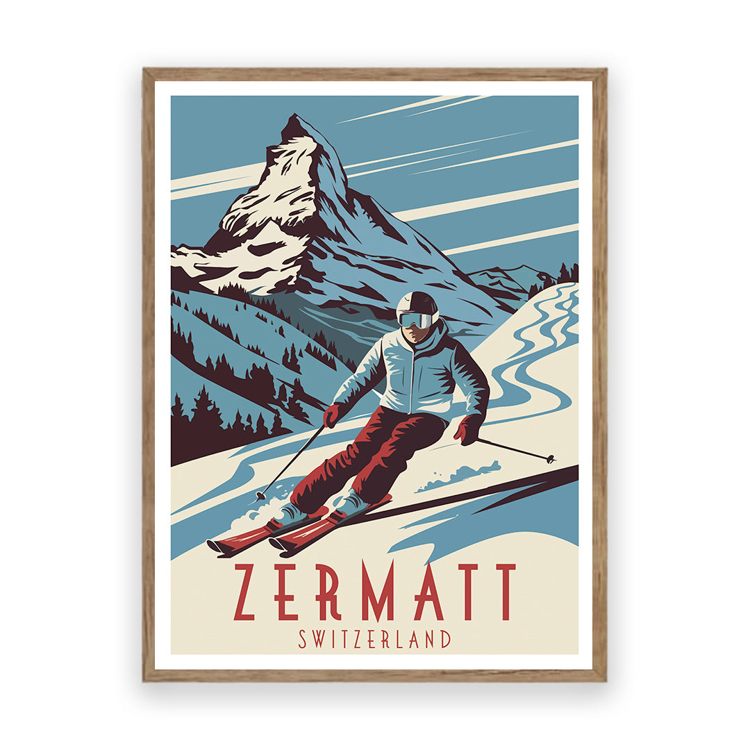 Zermatt Schweiz Kunstdruck