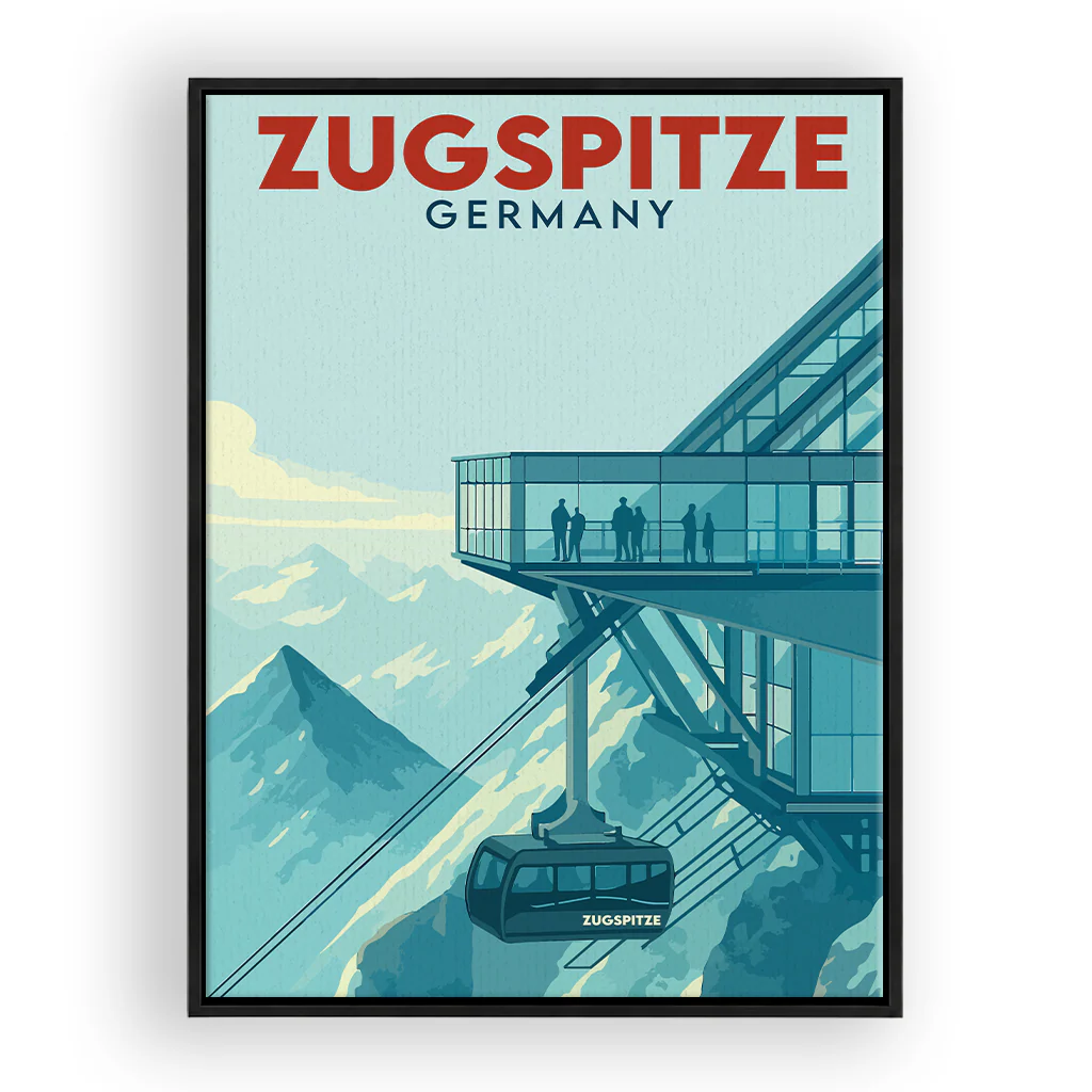 zugspitze leinwand_rahmen_schwarz