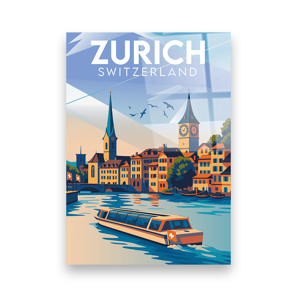 Zürich Schweiz Acryldruck