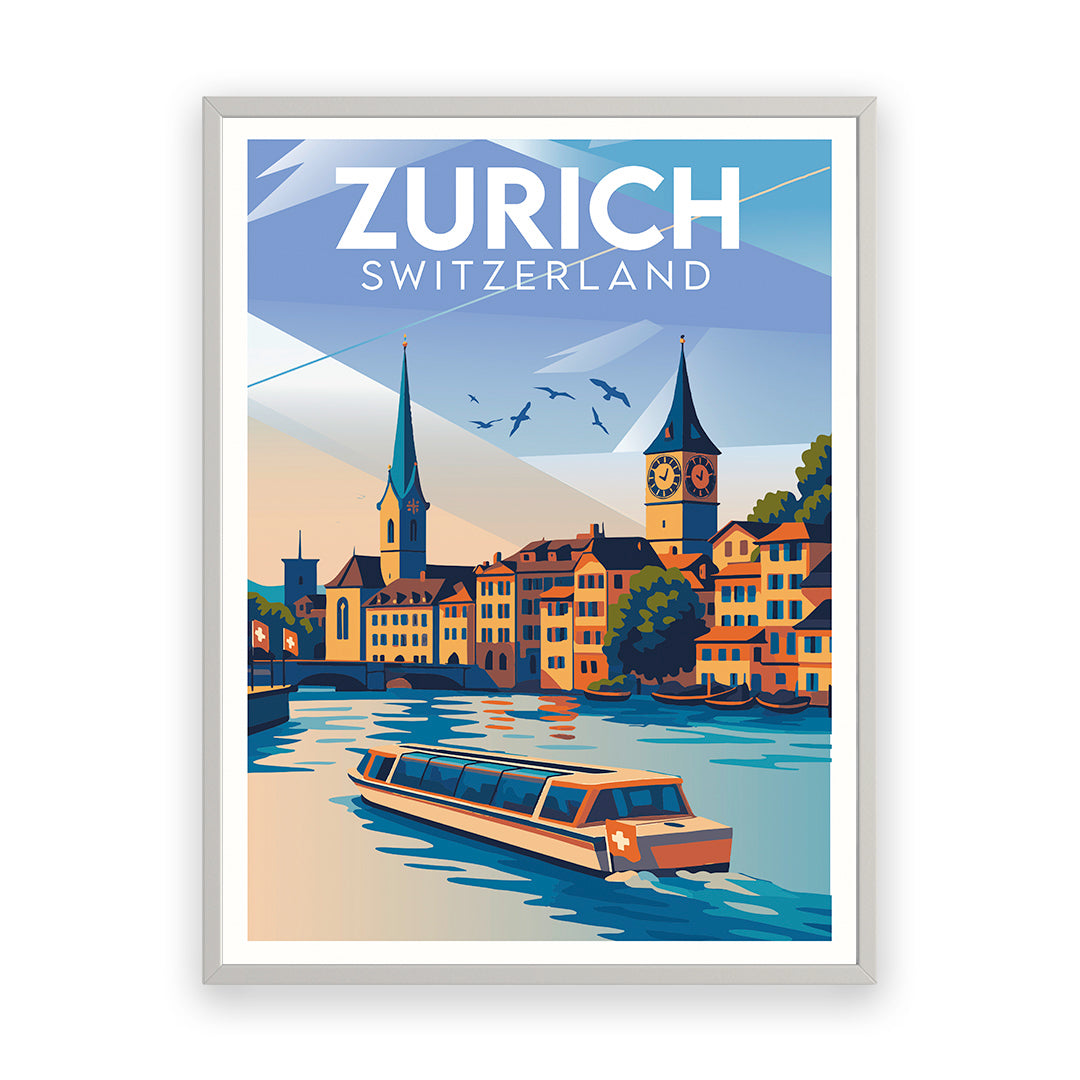Zürich Schweiz Kunstdruck