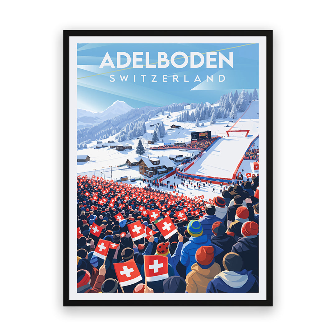 Adelboden Schweiz Kunstdruck