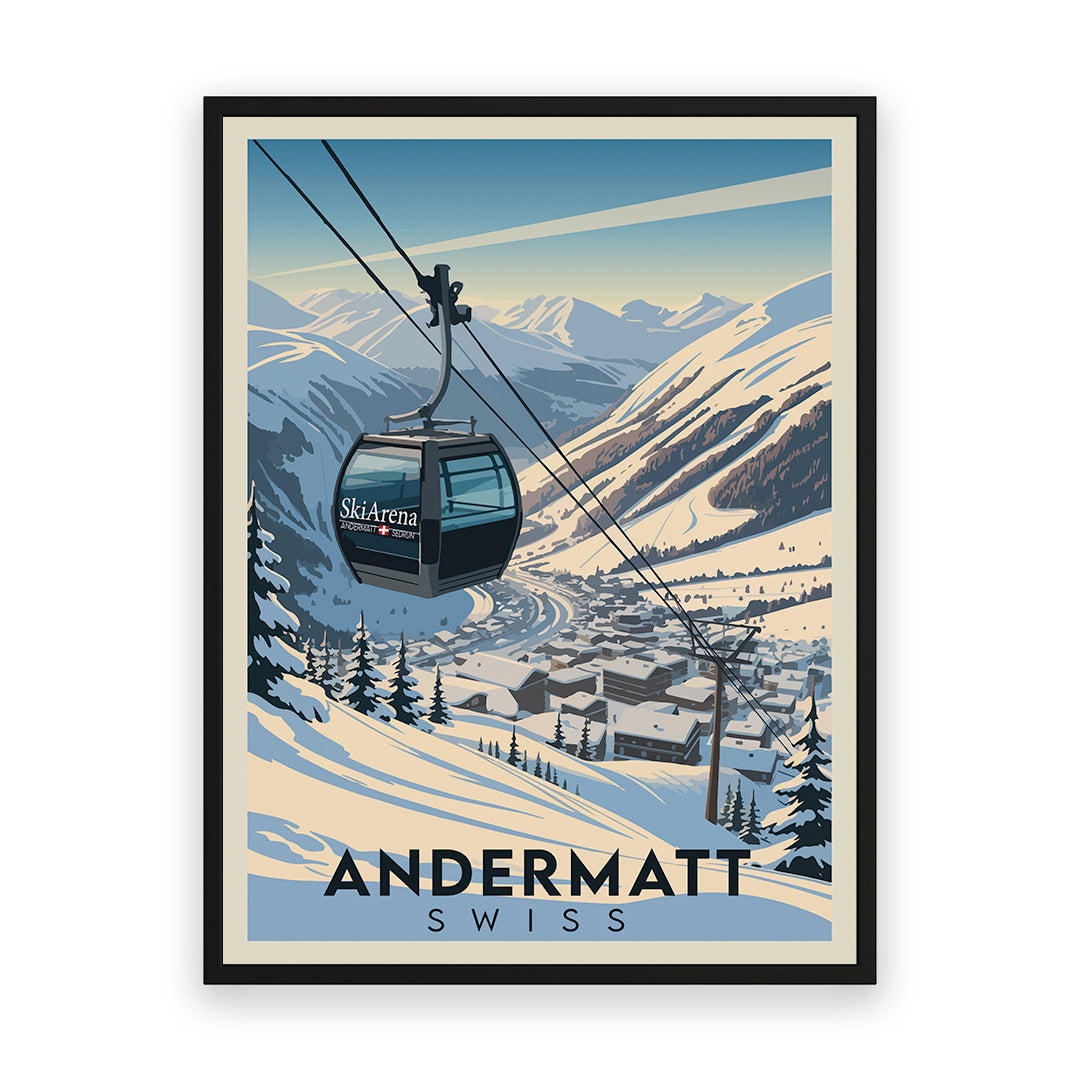 Andermatt Schweiz Kunstdruck