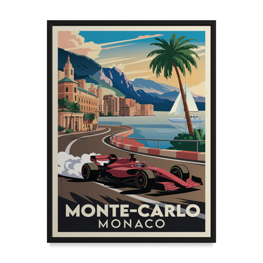 Monte Carlo Monaco Kunstdruck
