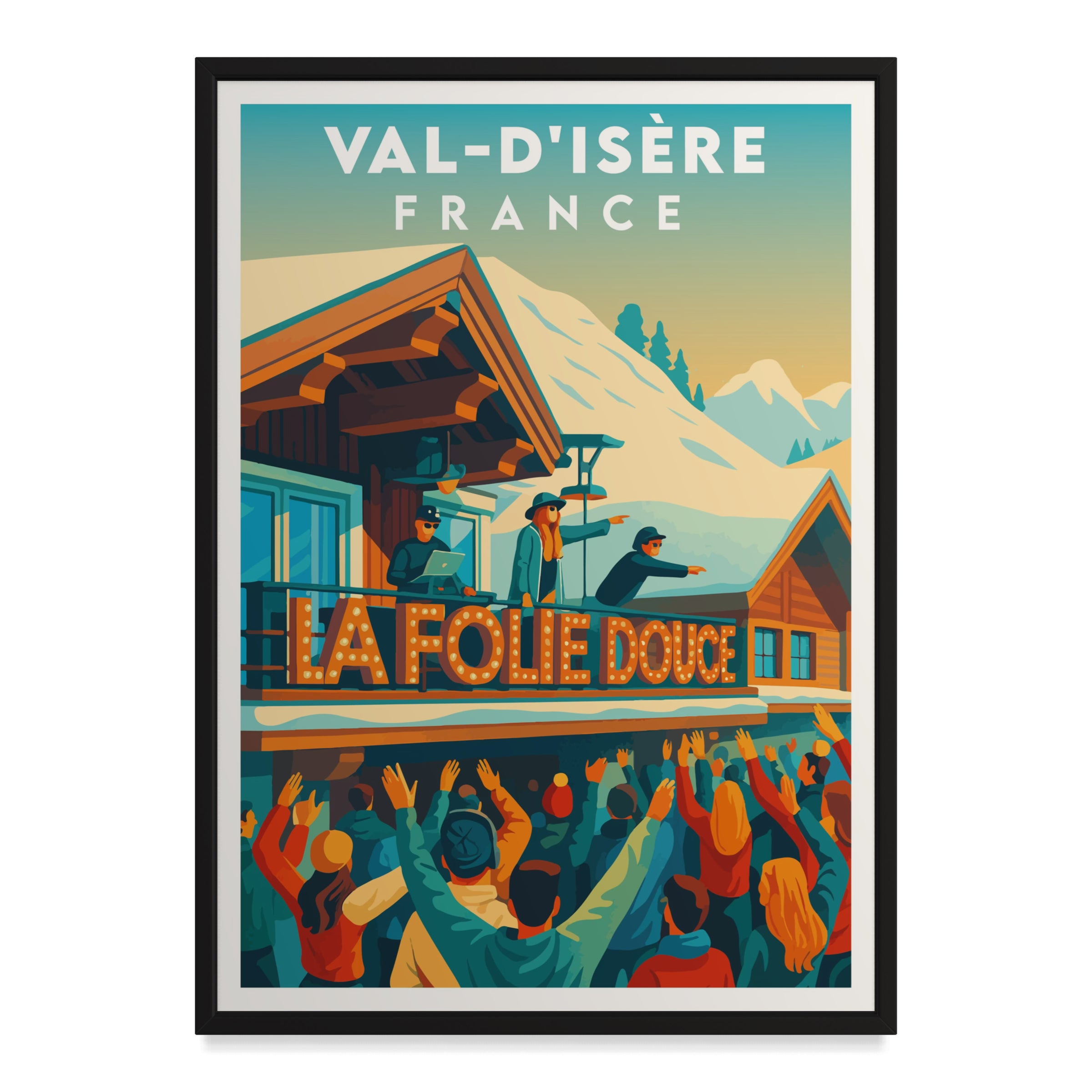 Val-d'Isère Frankreich Kunstdruck