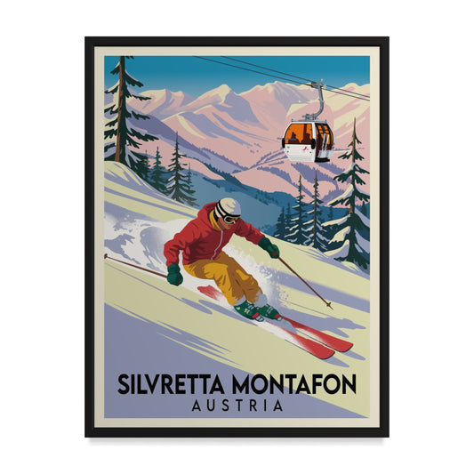Silvretta Montafon Österreich Kunstdruck