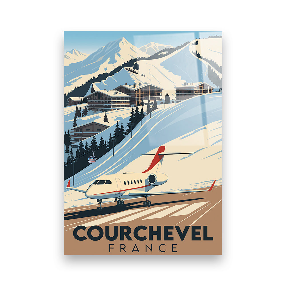 Courchevel Frankreich Acryldruck