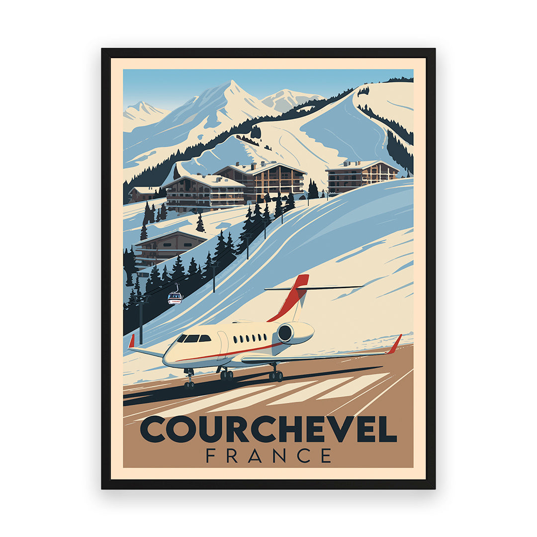 Courchevel Frankreich Kunstdruck
