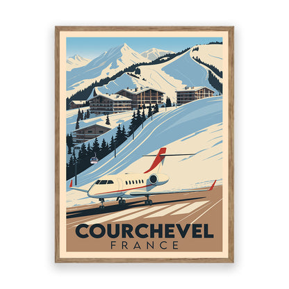Courchevel Frankreich Kunstdruck